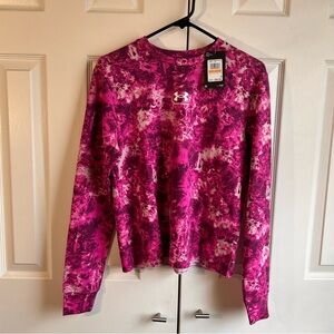 Women’s under armour long sleeve crew neck terry small